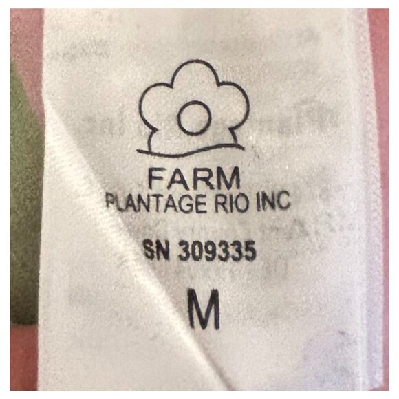 Farm Rio Rainbow Stripe Smocked Tie Strap Tiered Midi Dress Size S Designer - Picture 11 of 16